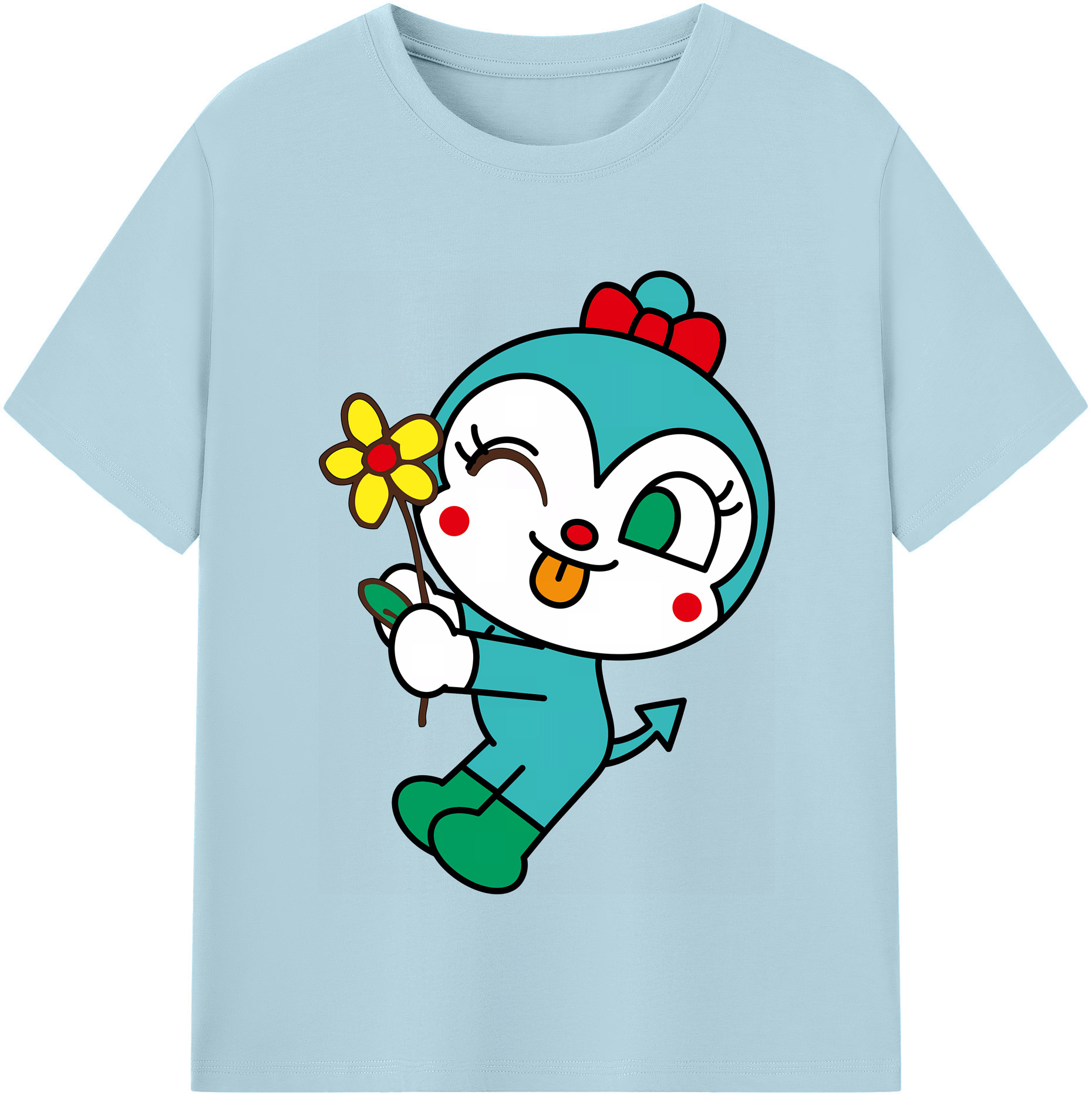 （画像用） アンパンマン Anpanman 綿100％半袖Tシャツ（フロントプリント）